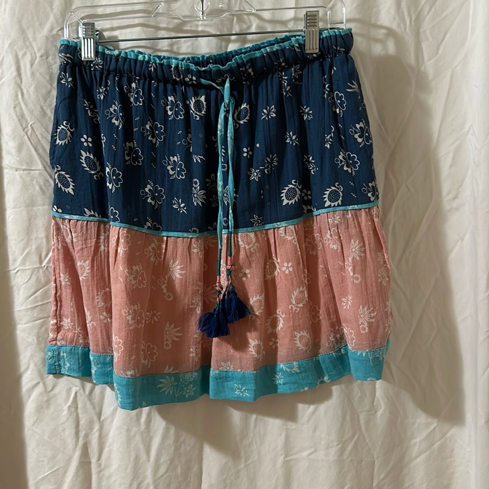 Summer skirt, flower pattern.